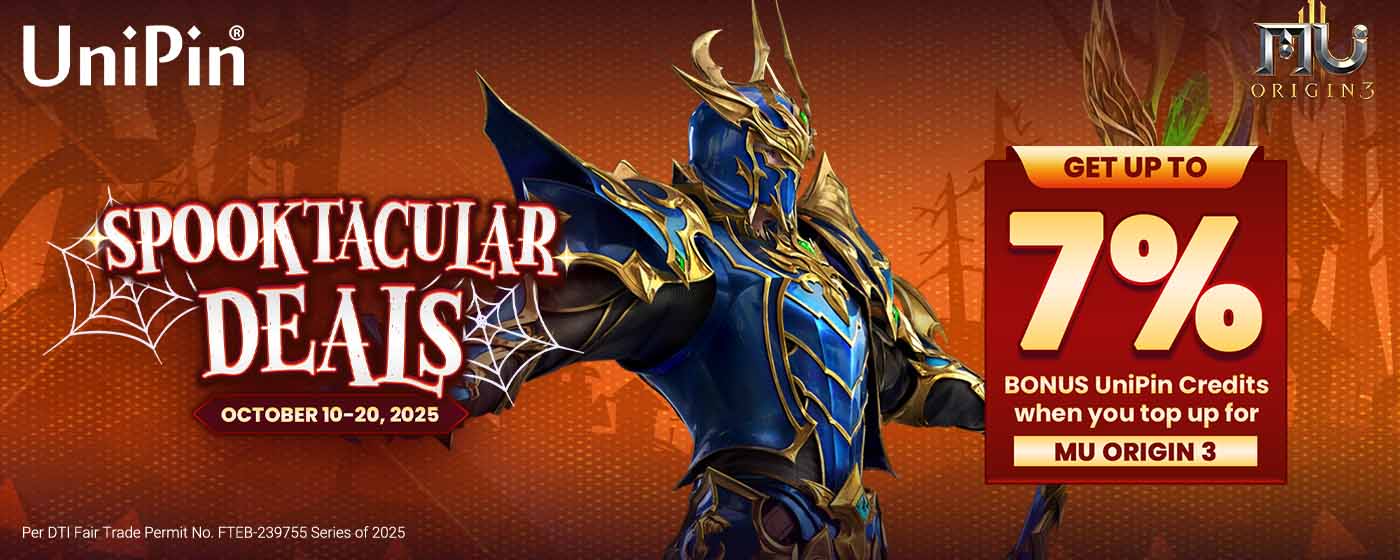 Spooktacular Deals: MU Origin 3 (PH)